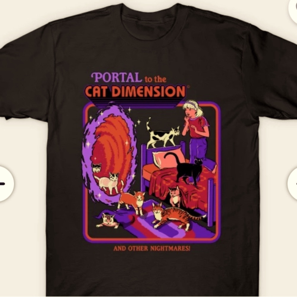 Cat T-shirt by Steven Rhodes